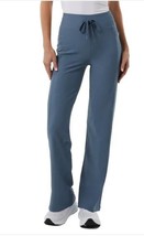 32 Degrees Womens Pants Blue Semi-Flared Pockets Stretch High-Waist Active - $34.99
