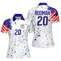 Trinity Rodman #20 USWNT Soccer FIFA Women&#39;s World Cup 2023 Polo Shirt   - £37.47 GBP+