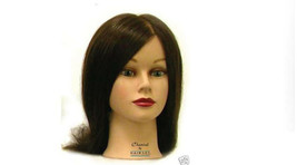 ProFemale Mannequin 100% Virgin European Silky 14-16&quot; Real Hair  Dark Brown - $69.30