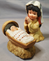 Sagebrush Kids Gregory Perillo Figurine Nativity Mary &amp; Baby Native American - £17.36 GBP