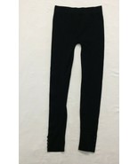 Mikk Couture Women&#39;s Small Black Leggings Button Ankles - $7.92