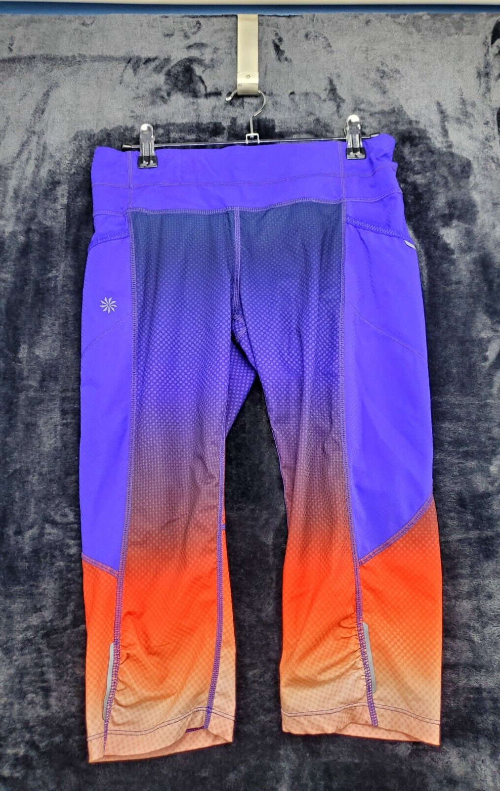 Athleta Leggings Womens Small Multi Polyester Elastic Waist Pull On Clos... - $15.44