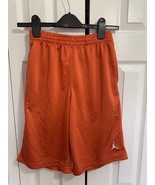 Nike Air Jordan shorts Yth Orange jumpman logo Basketball Athletic vtg 12-13 Yrs - £13.23 GBP