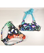 Girls Extra Small 4/5 Cheetah Bikini Jungle Print Swimsuit Joe Boxer Blu... - £15.63 GBP