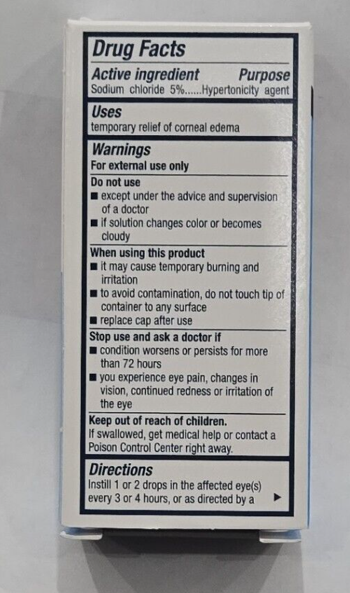 Bausch + Lomb Muro 128 5% Ophthalmic Solution 15 ML (0.5oz) Item image 2