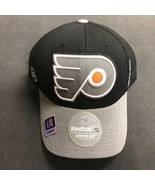 Philadelphia Flyers NHL Hockey Reebok Black and Gray Hat Cap S/M Dad Hat  - $29.99