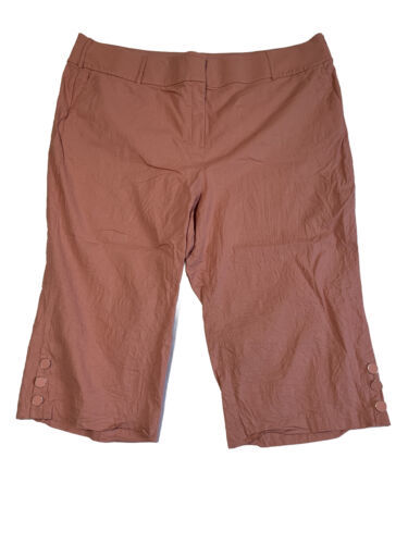 Lane Bryant Pants Size 28 High-rise Crop Dusty Pink The Laney Mauve Line... - $14.24