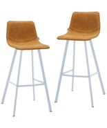 LeisureMod Elland Leather Bar Stool, Padded Counter Height Stool, Light ... - $4,790.06 MXN