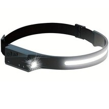 COB LED Headlamp USB Rechargeable Headlight Torch Work Light Bar Head Ba... - $7.66