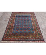 5x7 Blue Oriental Bokhara Area Rug - Perfect for Bedroom or Kitchen - $12,526.88 MXN