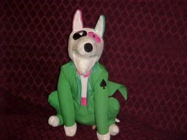 9&quot; Rude Dog And The Dweebs White Bull Terrier Plush By Applause 1988 - £116.80 GBP