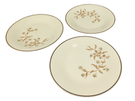 Vintage Theodore Haviland New York COTILLION 10-5/8&quot; Dinner Plate Brown Leaves - £11.42 GBP