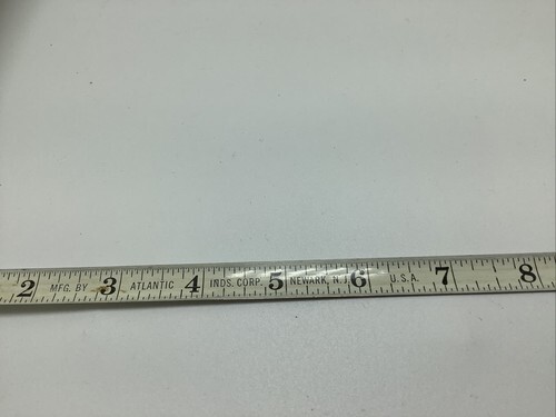 Vintage ATLANTIC White Tape Measure 6' Model S65W VGC & Clean Item image 8