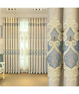 Crown European Embroidery Cloth Mesh Curtains Living Room Bedroom Simple - $65.18 CAD
