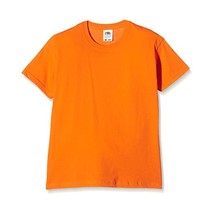 Fruit Of The Loom Boy&#39;s SS132B Short Sleeve T-Shirt, Orange, 7-8 Years (... - $11.00