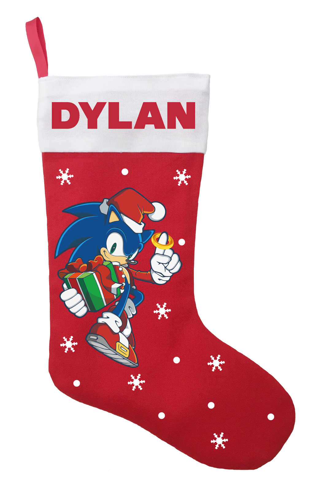 Primary image for Sonic the Hedgehog Christmas Stocking, Sonic Stocking, Sonic Christmas Gift