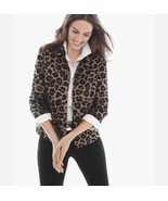 Chico’s Women’s Leopard Jacquard Short Swing Jacket/Blazer Size Small Mo... - $44.55