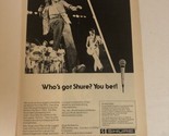 The Who Shure Microphone Vintage Print Ad Advertisement pa10 - £6.22 GBP