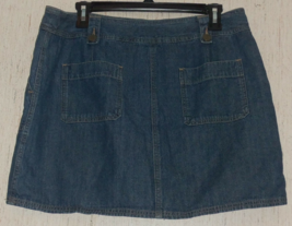 Excellent Womens New York &amp; Company Ny J EAN S Distressed Blue J EAN Skort Size 12 - £22.38 GBP