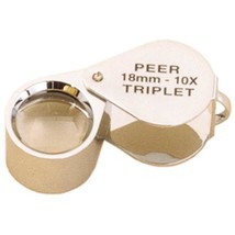 Peer 10X Triplet Magnifier, 18mm, Chrome, Item No. 29.674 - £22.86 GBP