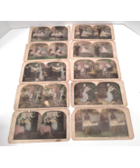 Vintage Set of 10 Stereoview cards - Staged Humorous - Risque - Adult Ch... - £29.21 GBP