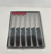 Victorinox Swiss Army Cutlery Serrated Steak Knife Set Of 6 - £59.76 GBP