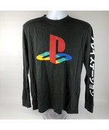 PlayStation x Tailgate Long Sleeve T Shirt Men&#39;s Medium Gray Logo Videog... - £22.30 GBP