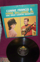 vintage vinyl album 60&#39;s 70&#39;s country music {connie francis  and hank williams . - £6.95 GBP