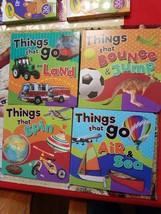 Lot Of 4 Baby Toddler Board Books Things That ..Go..Bounce..Animals Cars Boats - £27.88 GBP