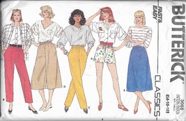 BUTTERICK 3068 SIZES 14/16/18 PATTERN MISSES&#39; SHORTS, PANTS, SKIRT, CULO... - $3.00