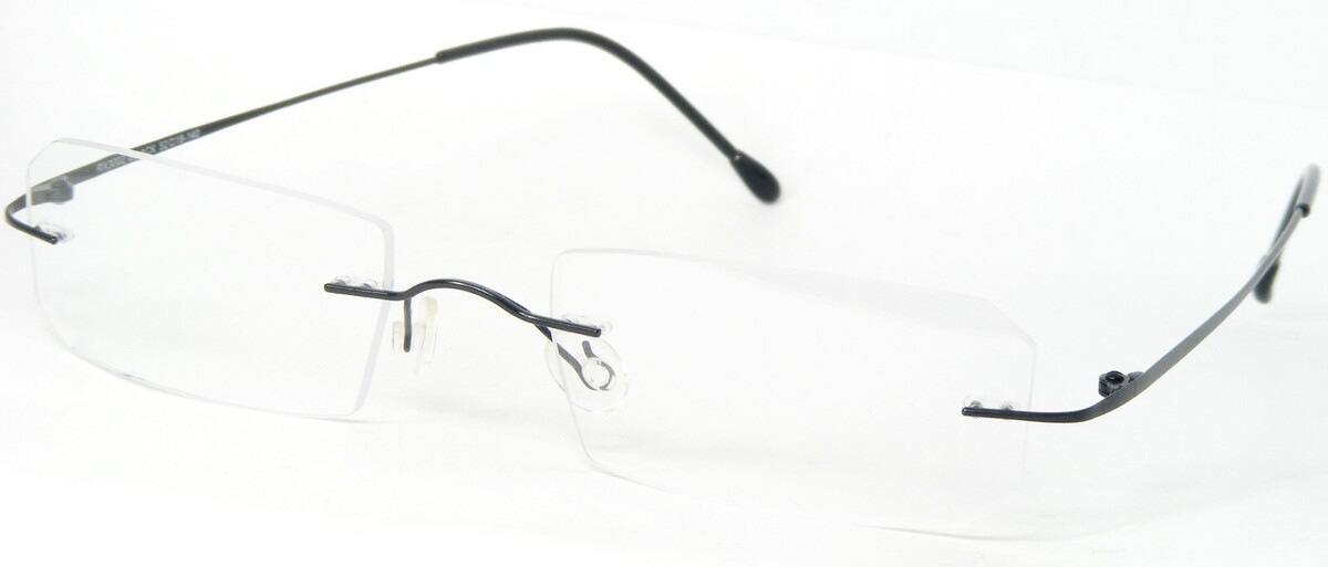 Original Argus RX3002 BLACK EYEGLASSES GLASSES METAL RIMLESS 52-18-140mm... - $77.21
