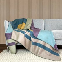 Soft &amp; Warm Reversible Alpaca wool Throw Blanket Queen double-sided 94 x 62 in - £60.24 GBP