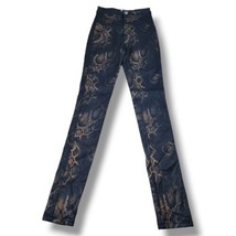 JC JQ Jeans Size Small W22&quot;L30.5&quot; JC &amp; JQ Stretchy Skinny Jeans Snake Skin Print - £27.32 GBP