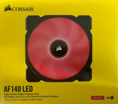 CORSAIR - CO-9050086-WW - AF140 LED Low Noise Cooling Fan - Red - $44.95
