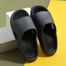 Women Outside Slippers Summer Runway Shoes Black Gray 38-39(fit 37-38) - £15.13 GBP