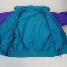 Columbia SL5750 Women’s Large Teal/Purple Reversible Nylon Insulated Ski Jacket image 10