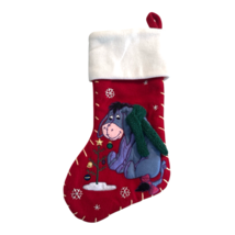 Eeyore Felt 3D Christmas Stocking 17&quot; Winnie the Pooh Disney Store Plush... - $452.77 MXN