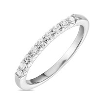 0.23 CT VVS/DE Round Lab Grown Diamond 14k White Gold Anniversary Gift Ring Band - $841.15