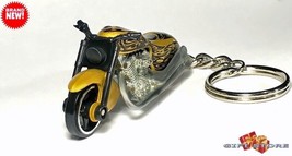 Rare Key Chain Gold Flamed Scorchin Bike Custom Harley Davidson Limited Edition - £27.96 GBP
