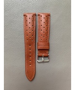 Brown VEG Genuine Cowhide Leather Watch Strap-Custom Handmade Band for M... - $39.00