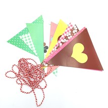Minwento Paper party decorations Cute Triangle Hanging Paper for Party Supplies - £12.50 GBP