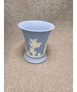 Wedgewood Blue Jasperware Small Vase 4&quot; Excellent Condition - £17.18 GBP