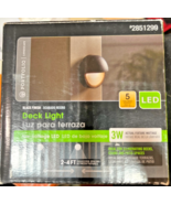 Portfolio Deck Light Stair Light Low Voltage LED Black Finish 3Watt - $16.73 CAD