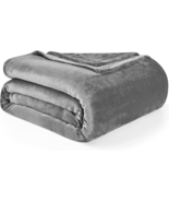 Hansleep Fleece Blanket for Couch Grey, Super Soft Flannel Fuzzy Blanket... - $19.56