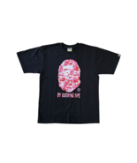 Authentic Bape ABC Camo By Bathing Ape Tee Pink Size Large - $144.06 CAD