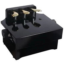 ALAPUR Adjustable Piano Pedal Extender Bench Wooden 3 Pedal Design Black - $76.00