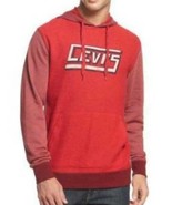 Mens Hoodie Levis Red Victori Logo Long Sleeve Hooded Sweatshirt $50 NEW... - £18.71 GBP