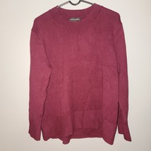 Banana Republic Sweater Womens Large Burgundy Crew Neck Long Sleeve Casual - £21.66 GBP
