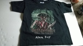 Dead Men Tell No Tales Alex Bay Pirates Caribbean Boys T-Shirt XS Youth Size - £6.89 GBP