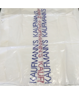 Defunct Kaufmann&#39;s department store large plastic store shopping bag mov... - $366.64 MXN